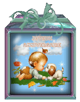 Gif animé joyeux anniversaire enfant